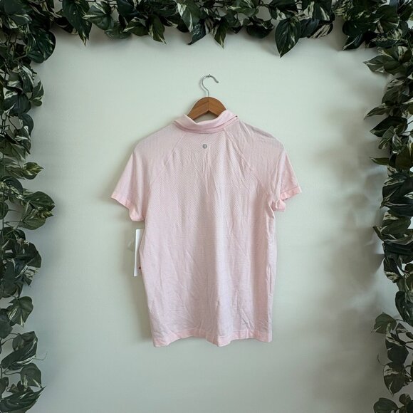 Lululemon Athletic Swiftly Tech Short Sleeve Polo Strawberry Pink NWT Size 10 - Picture 2 of 8